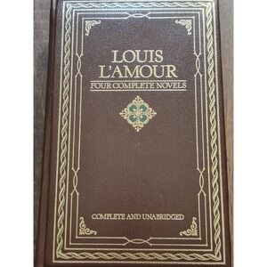 Louis LAmour Four Complete Novels Leather Bound Chatham River Press